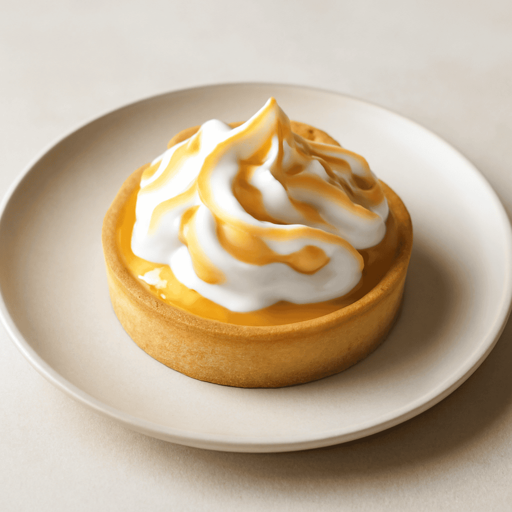 TARTELLETTA CON MARMELLATA DI LIMONI,MERINGA E MANDORLE TOSTATE