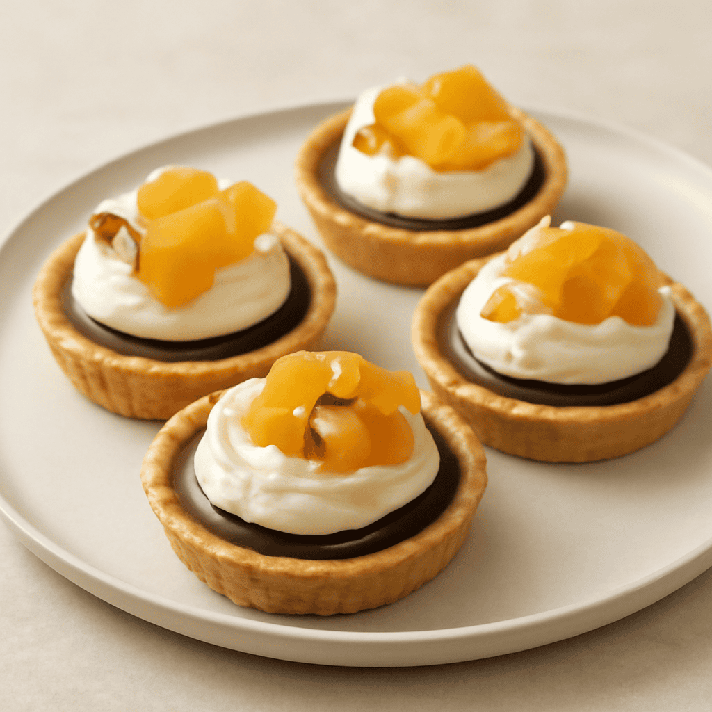 tartellette con crema alla nocciola e mascarpone