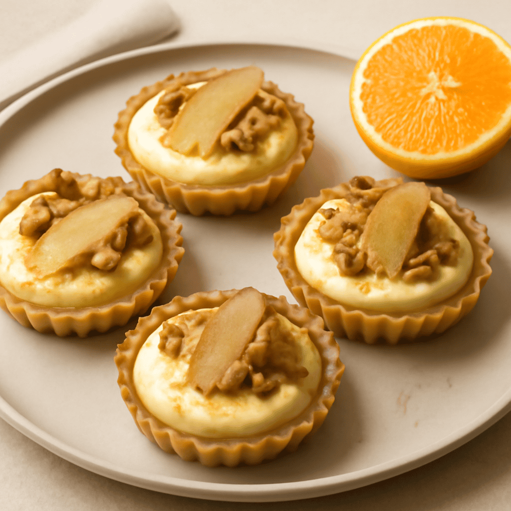 TARTELLETTE CON CREMA ALL’ARANCIA