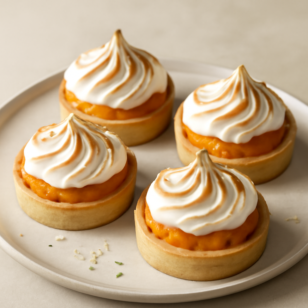 Tartellette meringate alle pesche