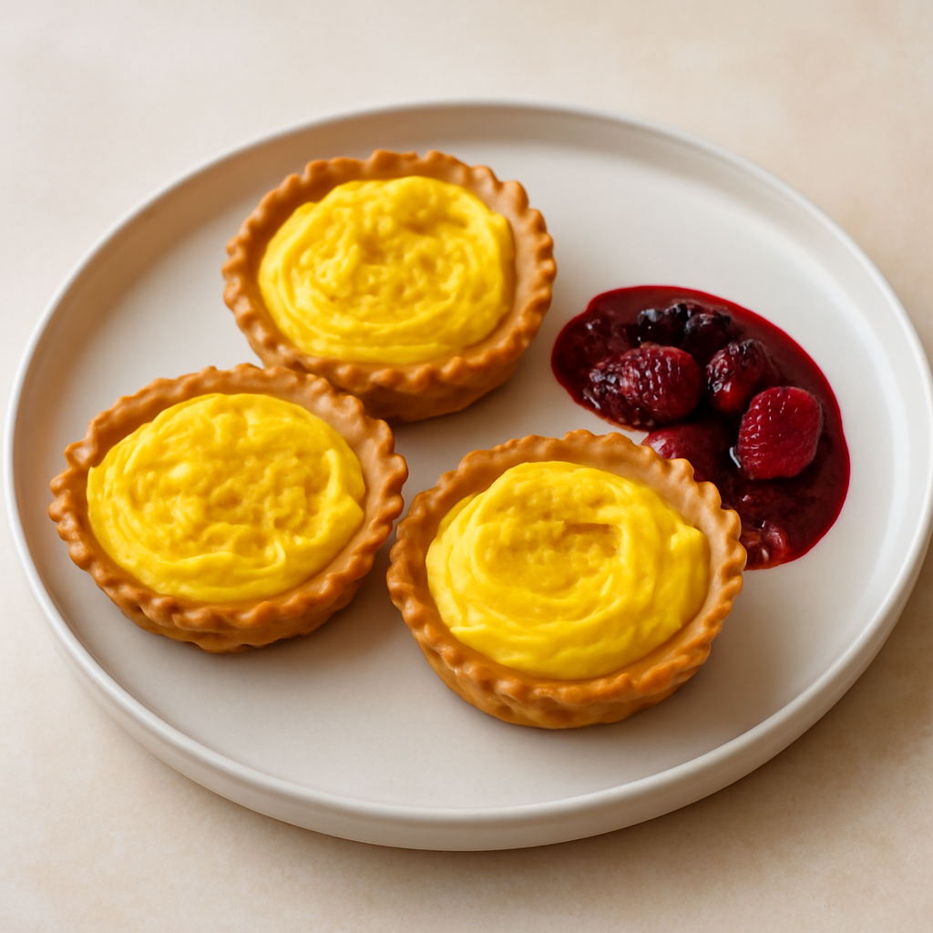 Tartellette ricotta e zafferano