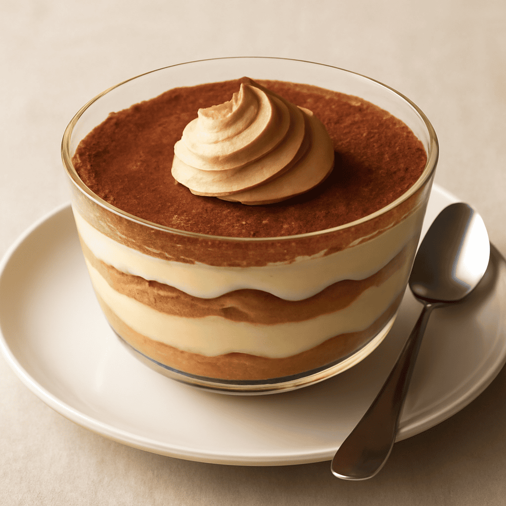 Tiramisù con cremoso al caffè e crema al mascarpone