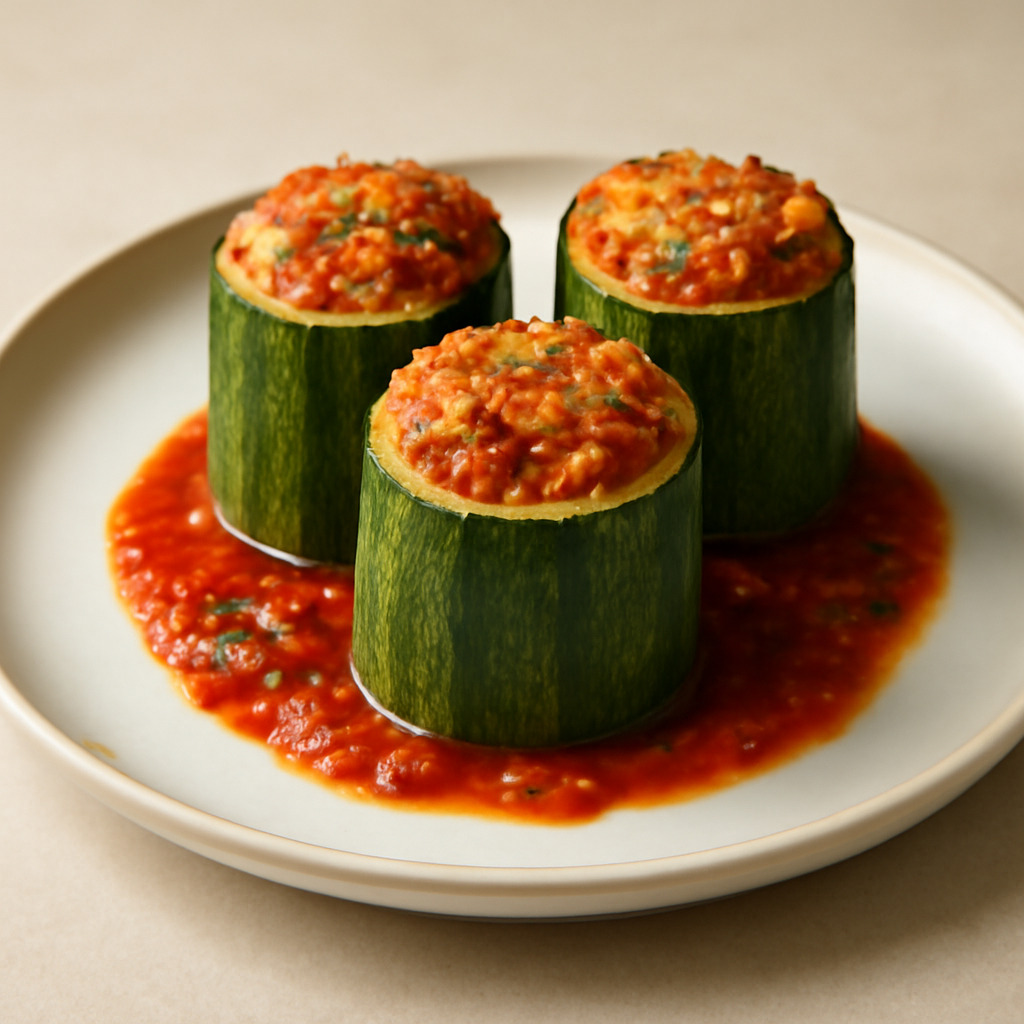 Torri di zucchine ripiene