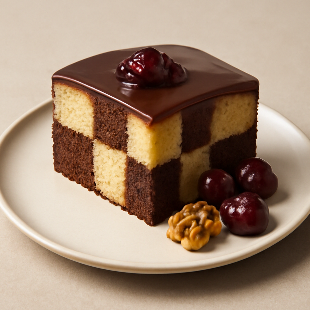 torta a scacchi alla cigliegia