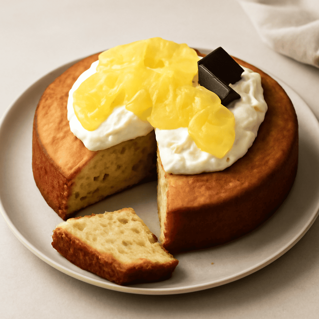 TORTA ANANAS E BANANE