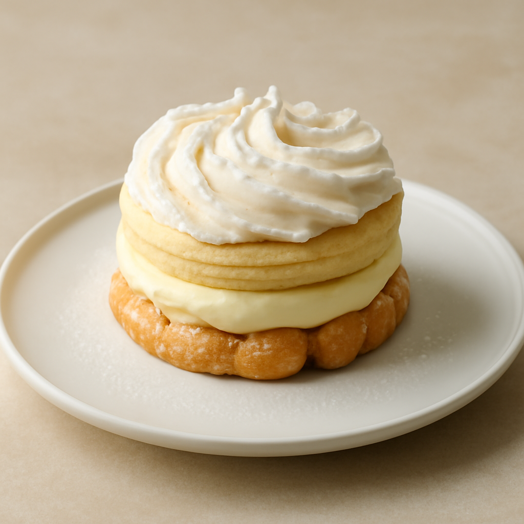 torta con crema diplomatica e bisquit savoiardo