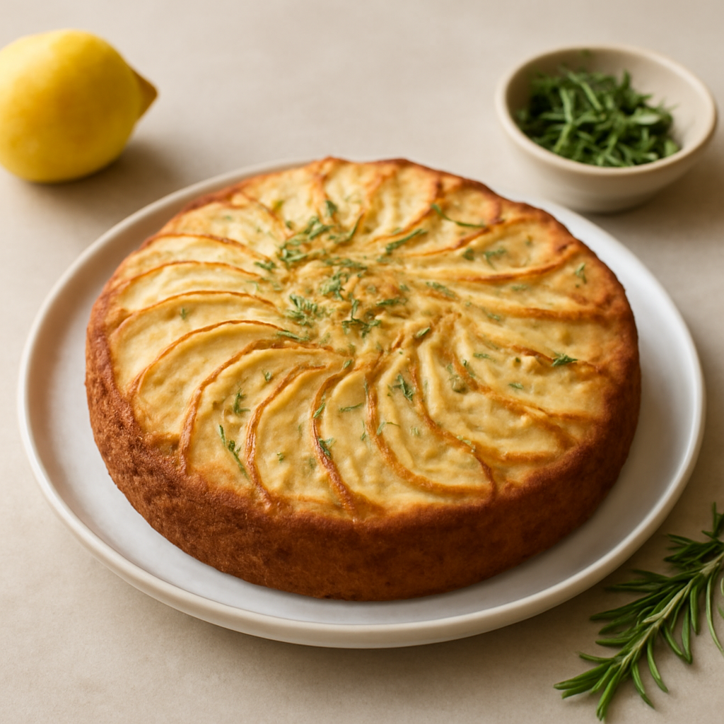 Torta di mele al rosmarino