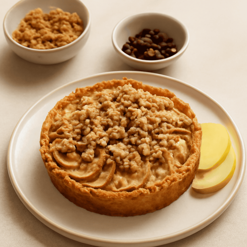 Torta di Mele con Noci e Crumble