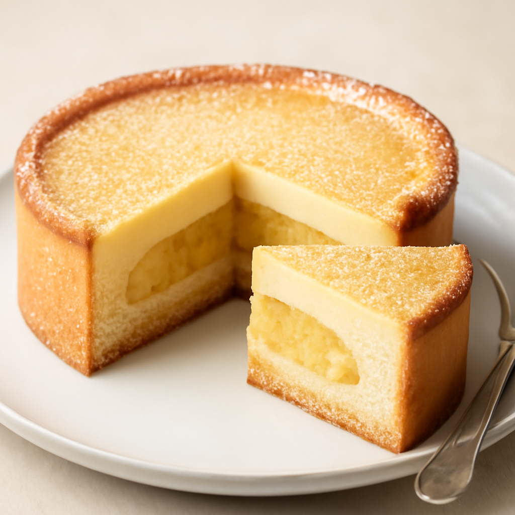 Torta flan al maraschino con inserto di ananas