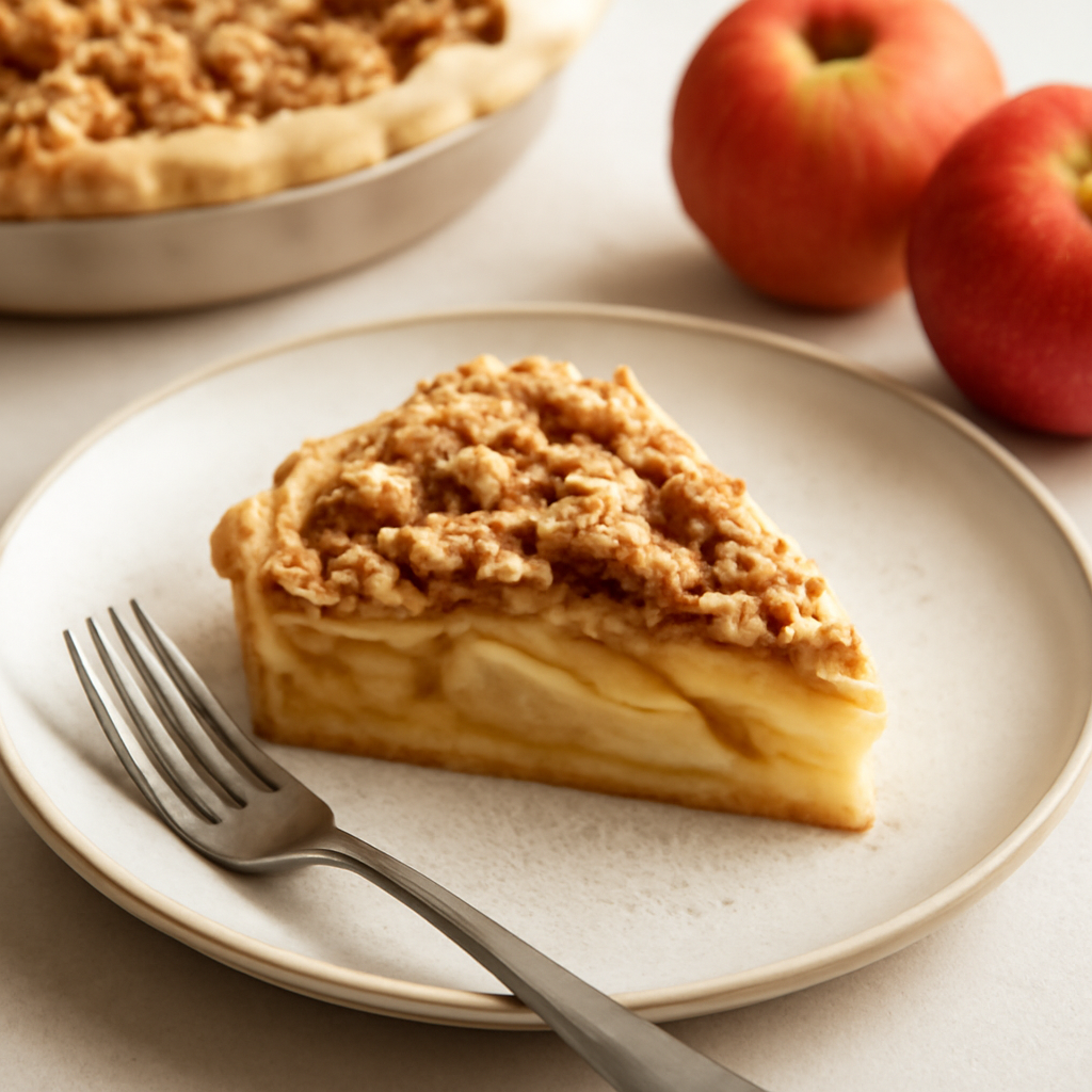 Torta flan alle mele