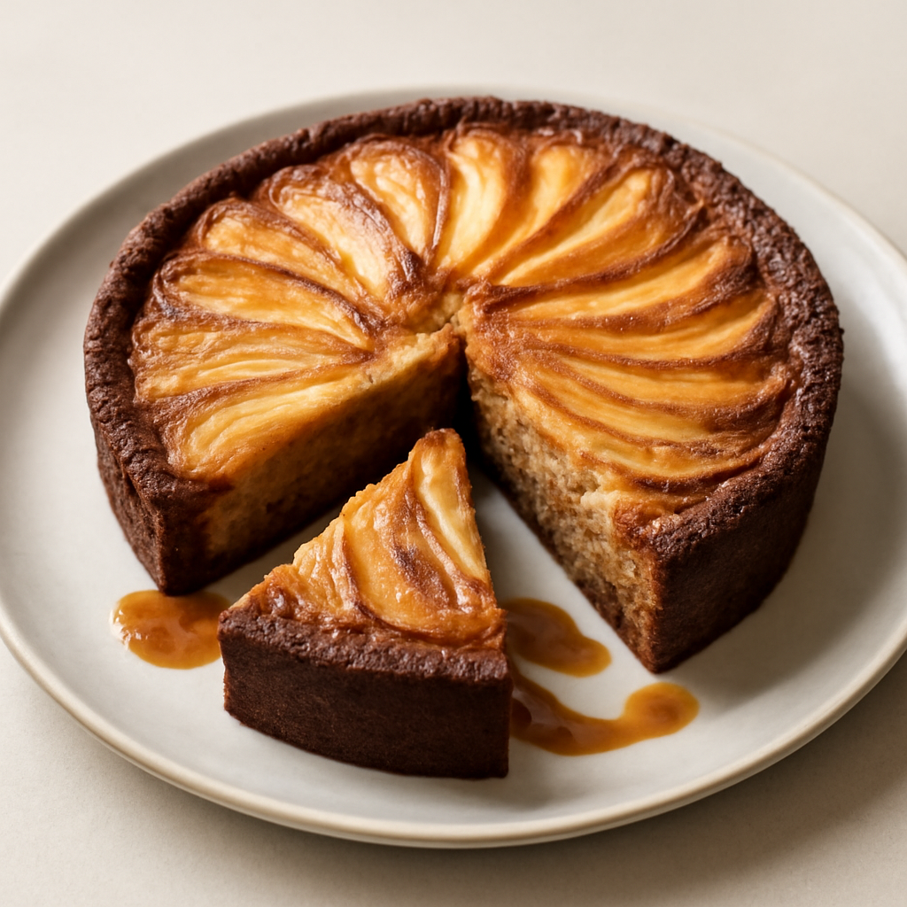 Torta frangipane alle nocciole e pere