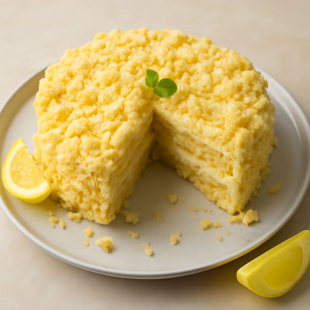 Torta mimosa al limone e profumo di zenzero
