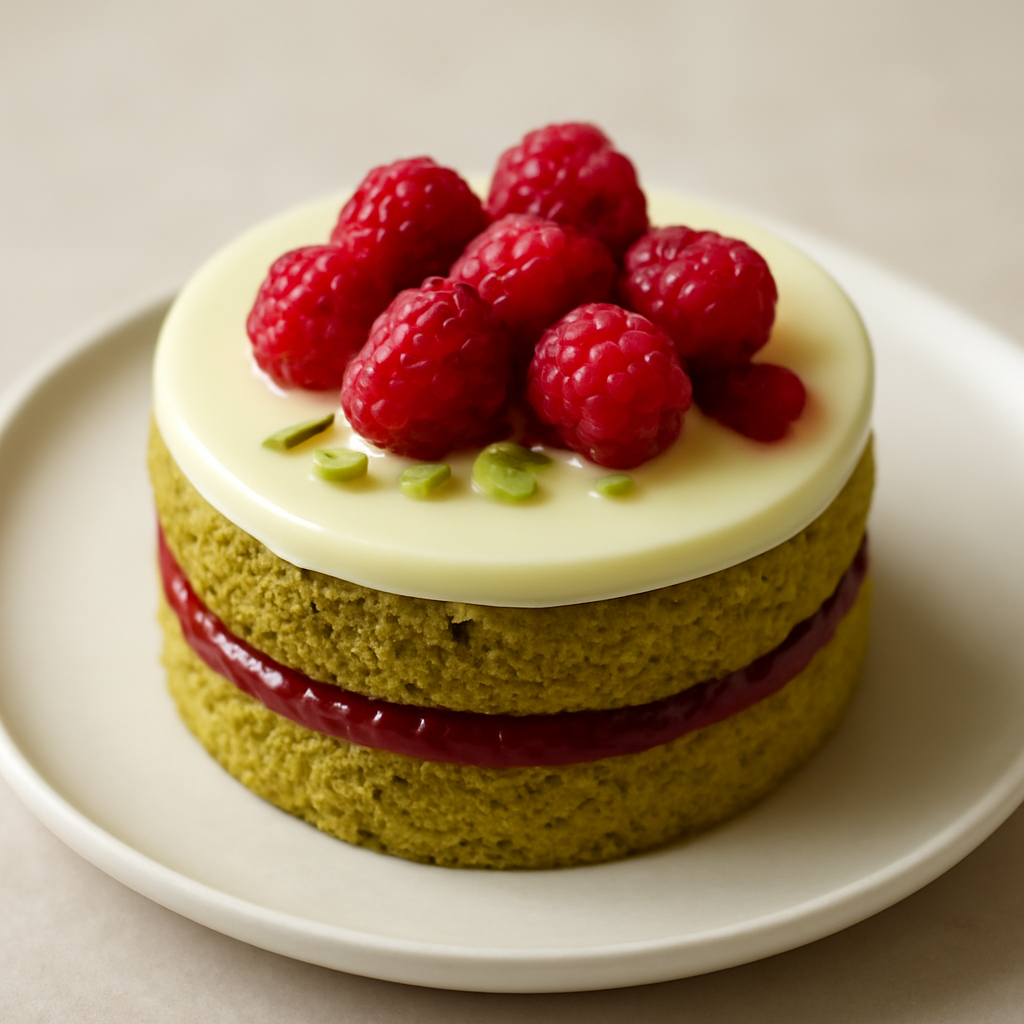 torta pistacchio e lampone