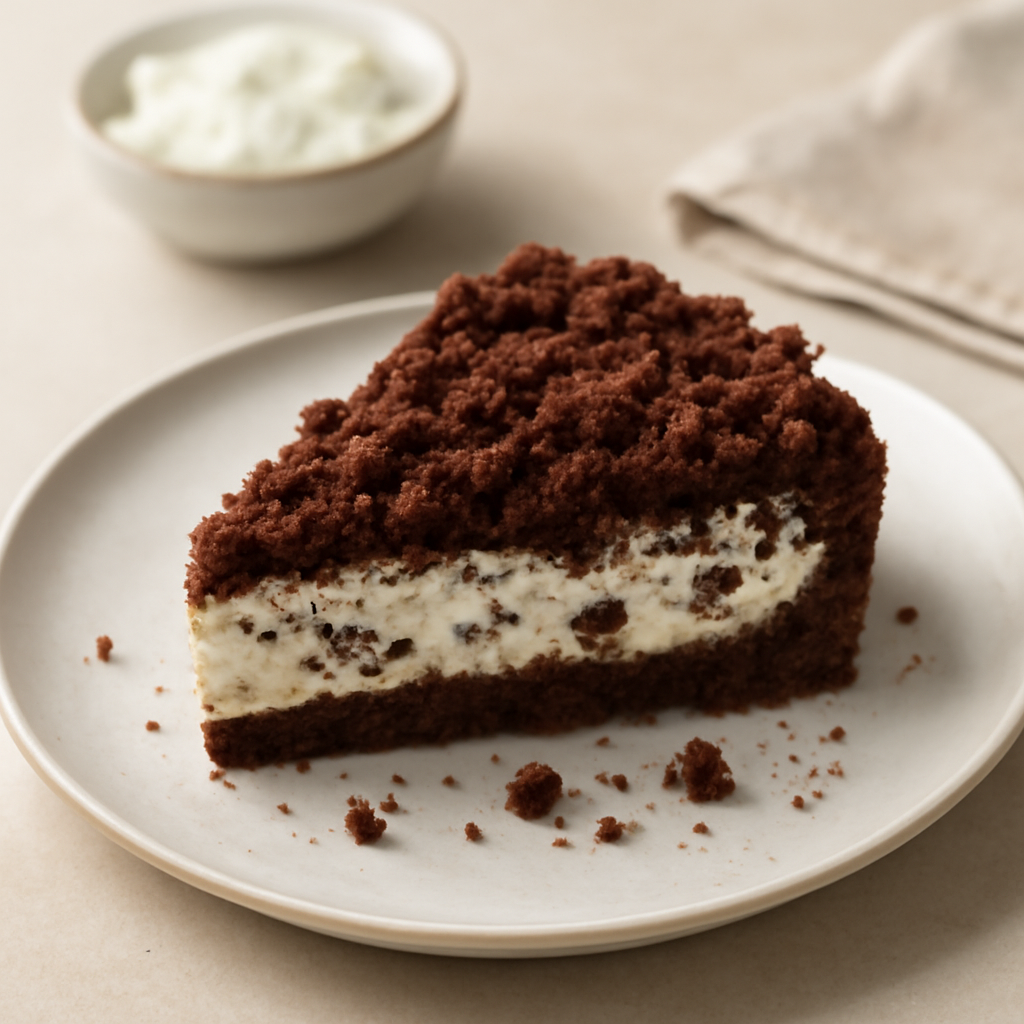 Torta sbriciolosa a l cacao e ricotta
