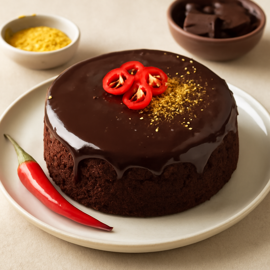 TORTA SOFFICE AL FONDENTE E PEPERONCINO