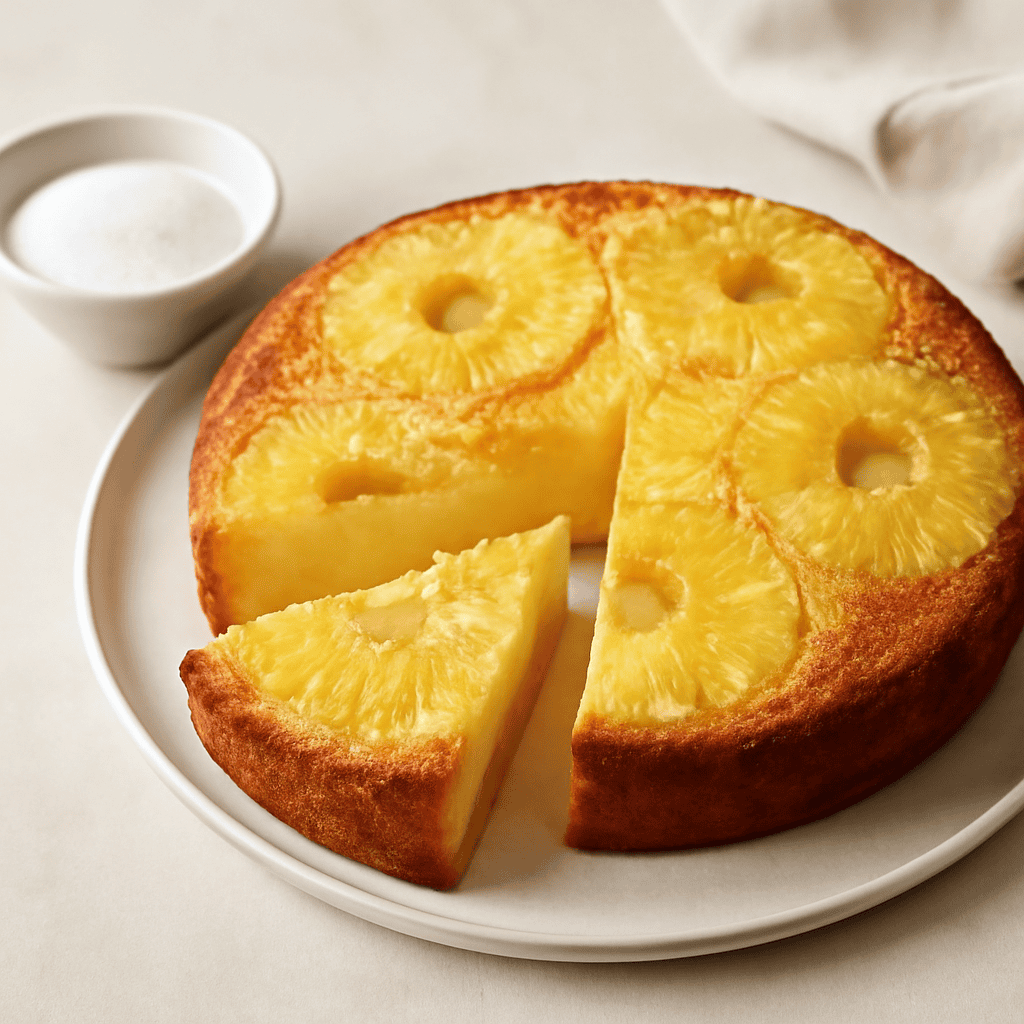 Torta yogurt e ananas