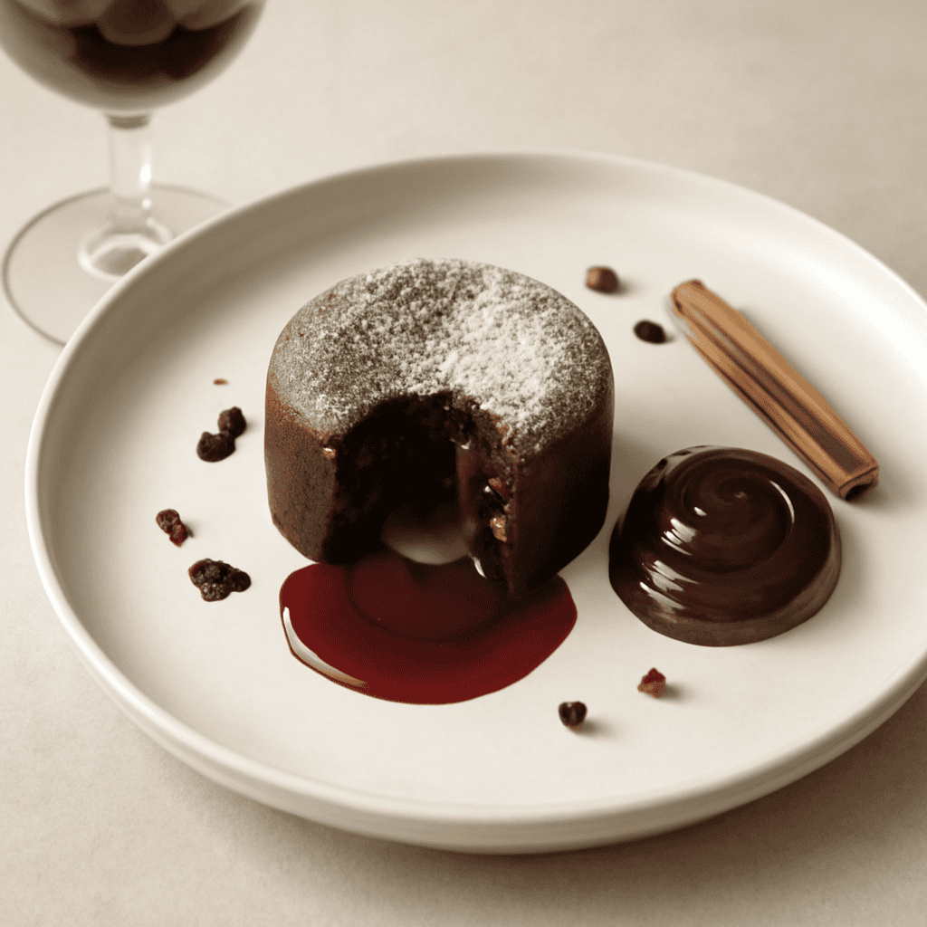 tortina morbida al cioccolato e Merlot