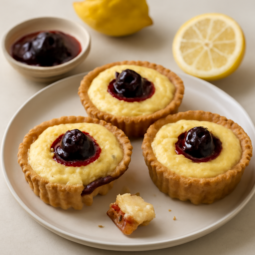 TORTINI AL LIMONE E AMARENE