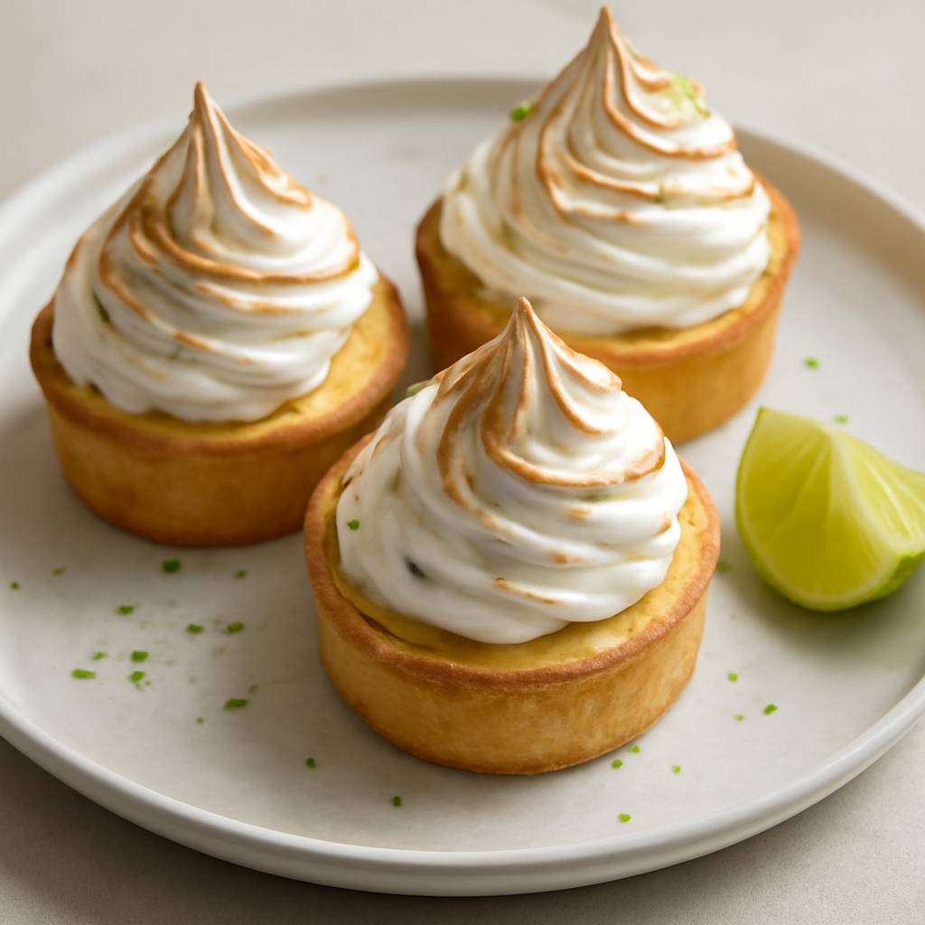 Tortini meringati al cocco e lime