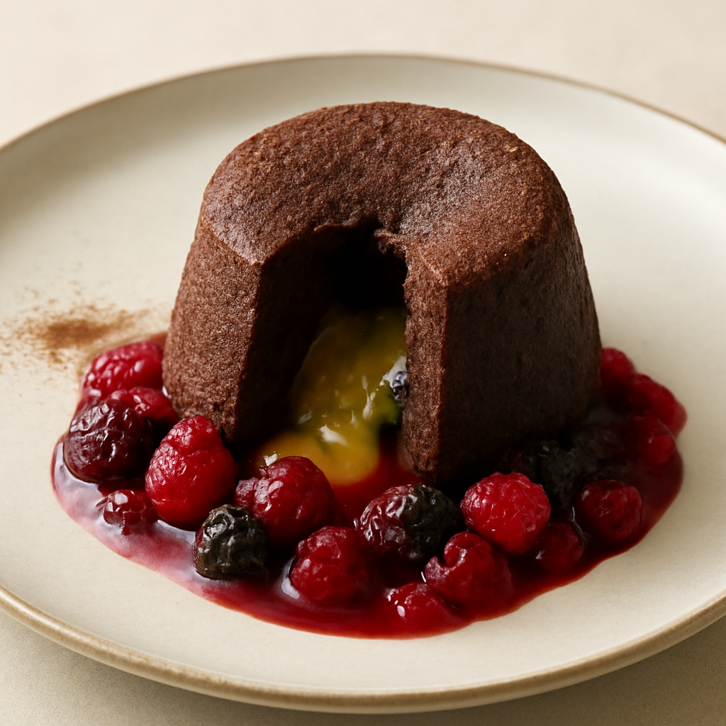 Tortino al Cioccolato Cuore Caldo al Curry