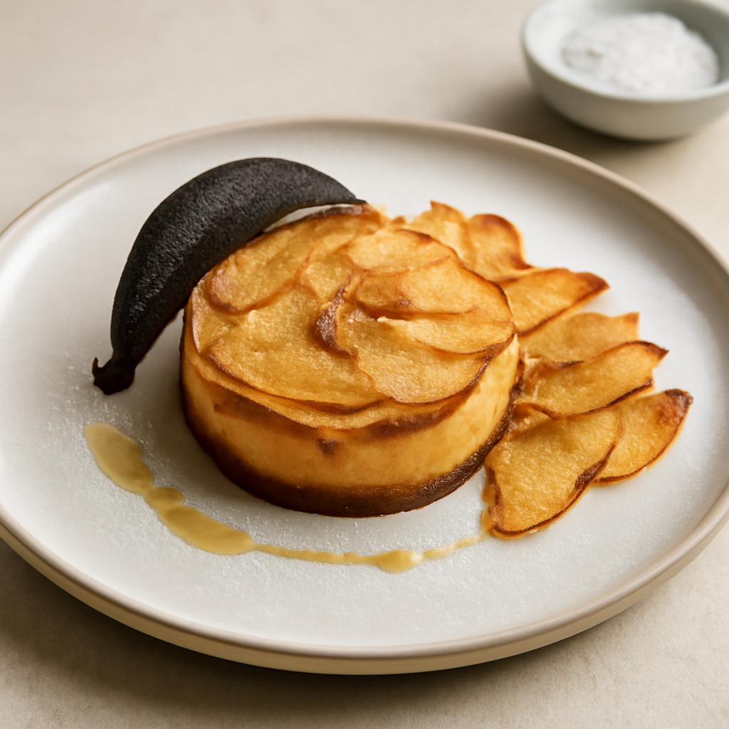 Tortino alle pere e chips