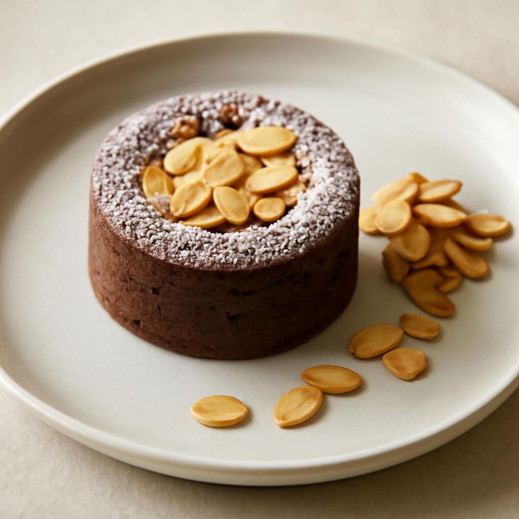 TORTINO CIOCCOLATO E MANDORLE