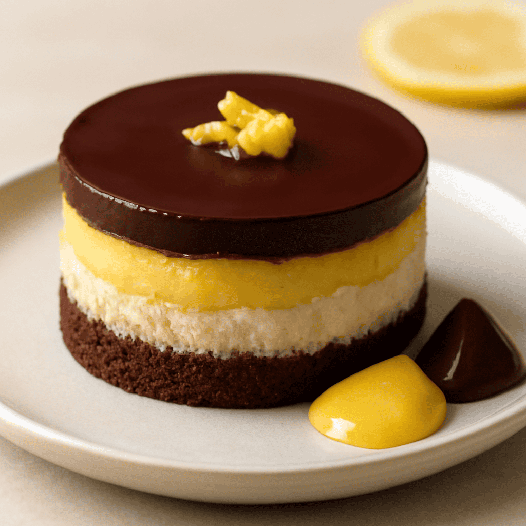 Tortino cocco, limone e cioccolato