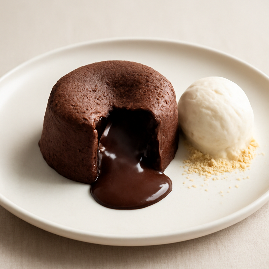 tortino cuore caldo all’amaretto