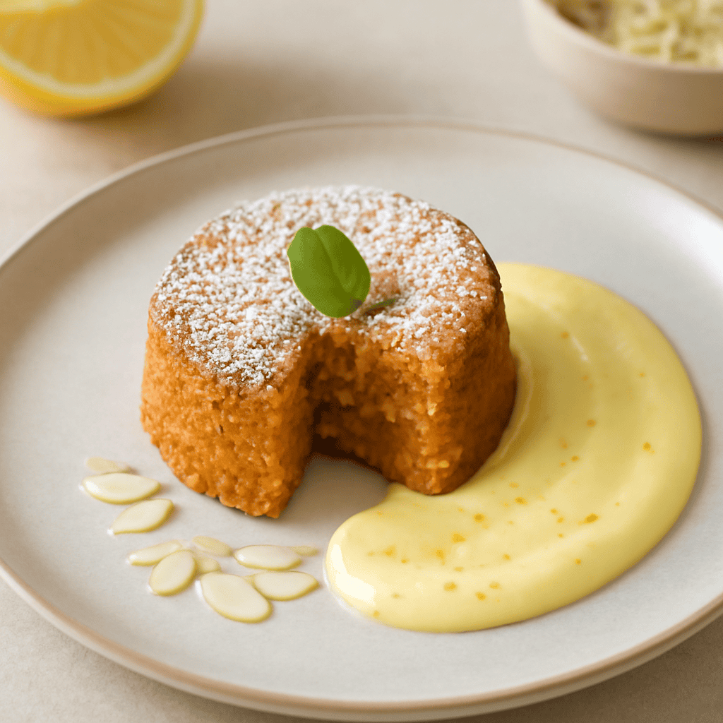 Tortino di carote e mandorle