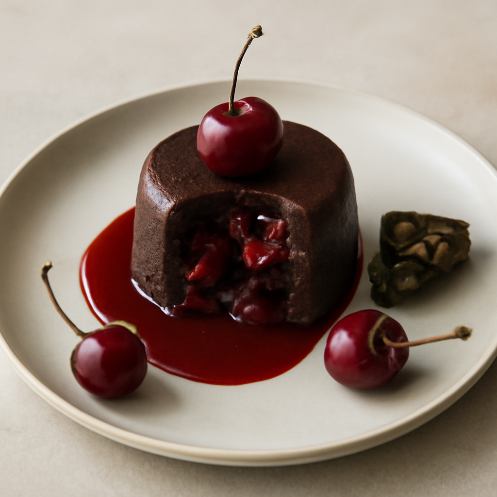 tortino di ciliege e cioccolato