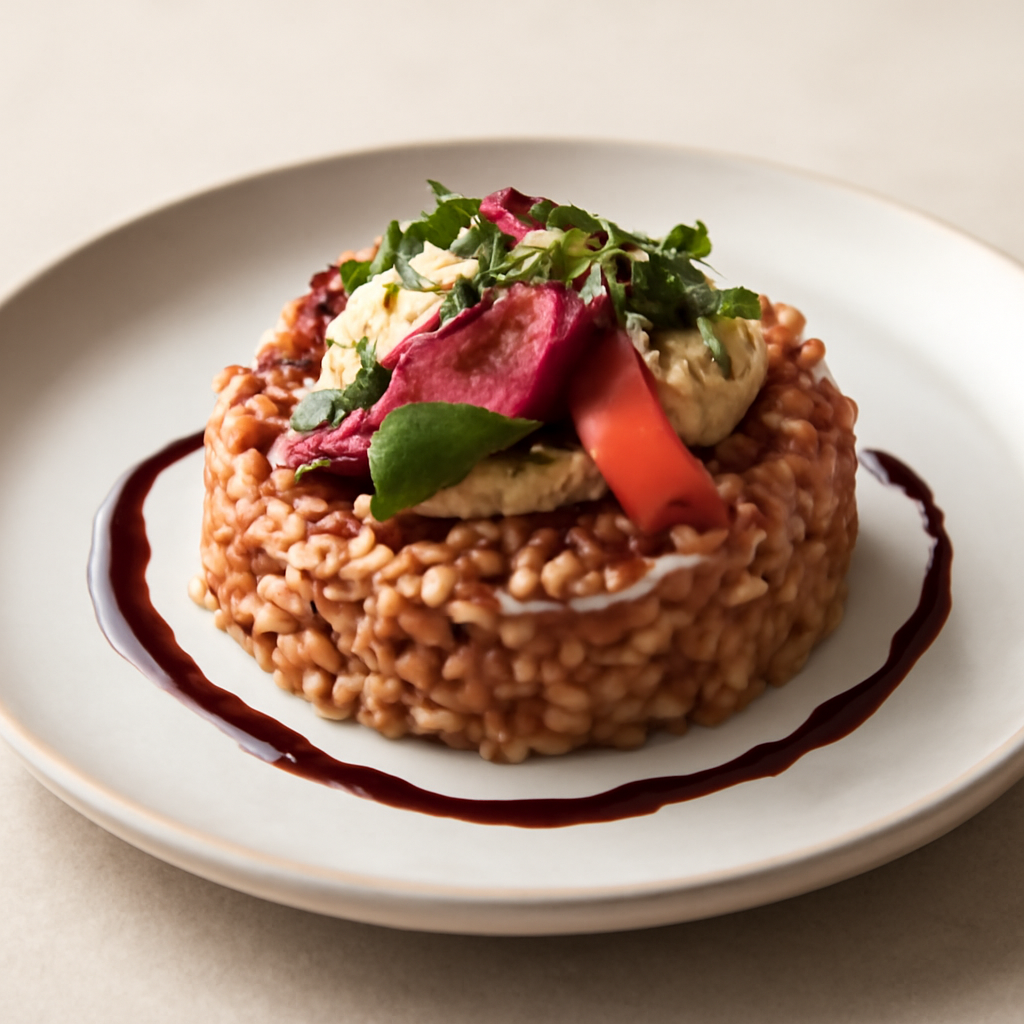 Tortino di farro risottato