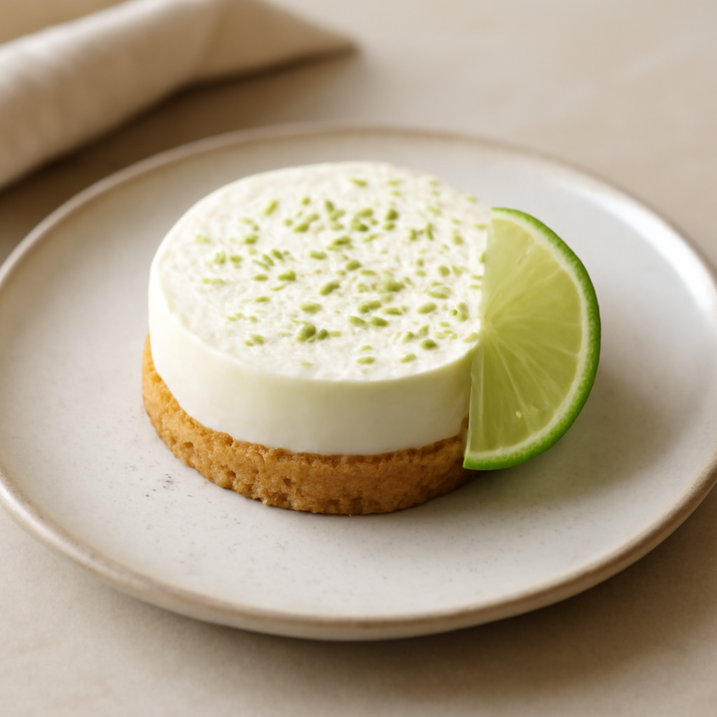 TORTINO DI RICOTTA DI BUFALA E LIME