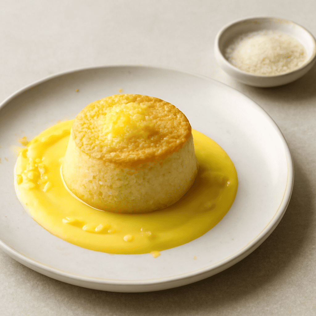 Tortino di ricotta,zenzero e limone