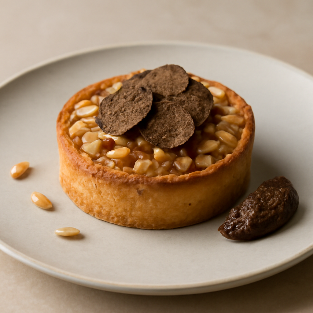 tortino frangipane pinoli e tartufo