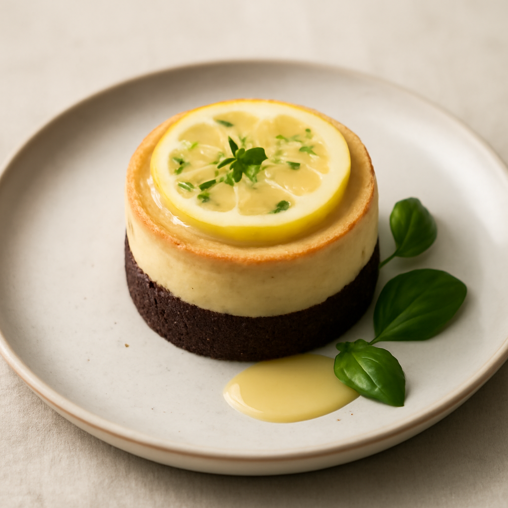 Tortino limone e basilico