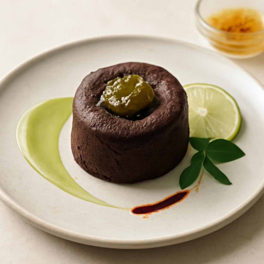Tortino piccante con marmellata di salvia e lime