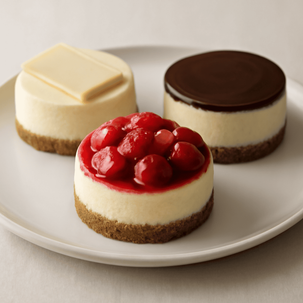 Tris di cheese cake