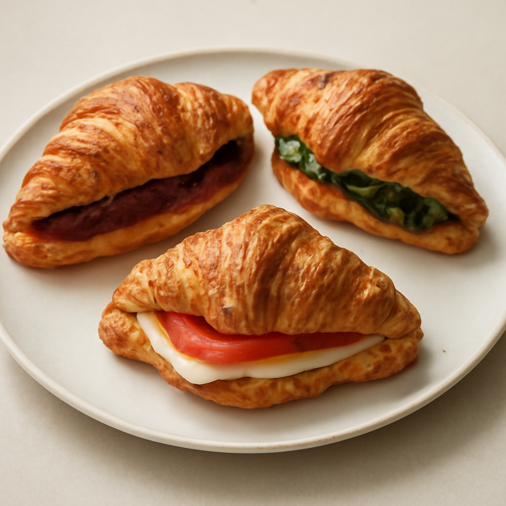 Tris di croissant salati