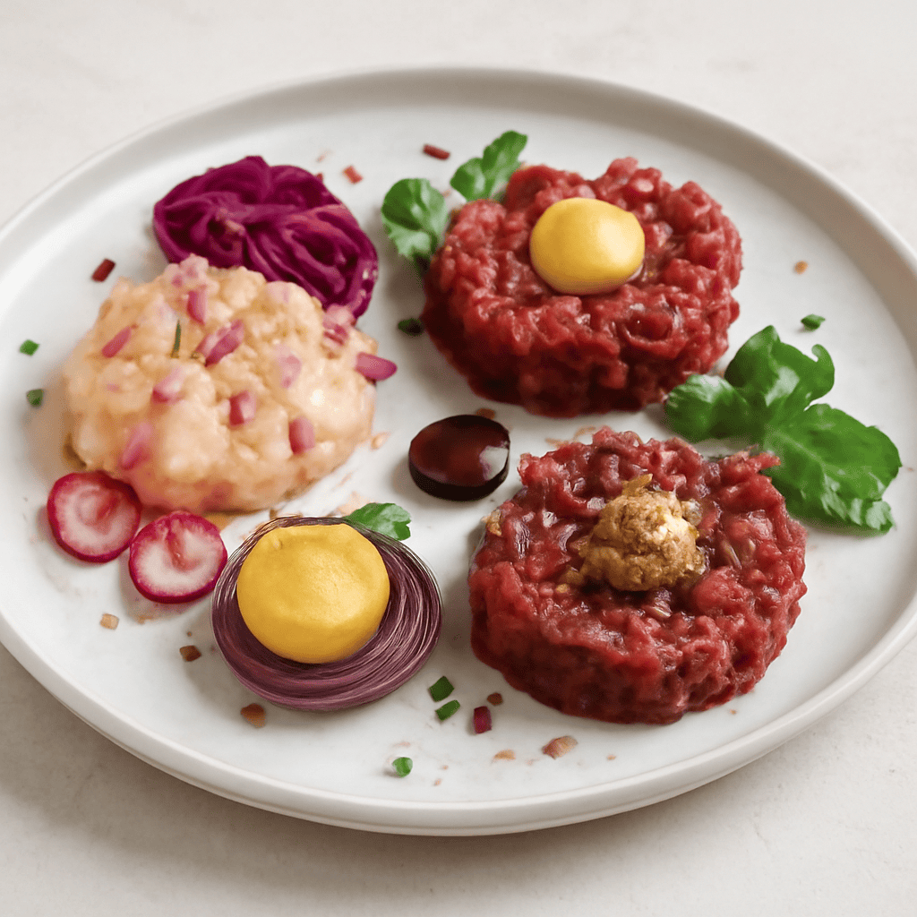 Tris di tartare (dal mare alla terra)