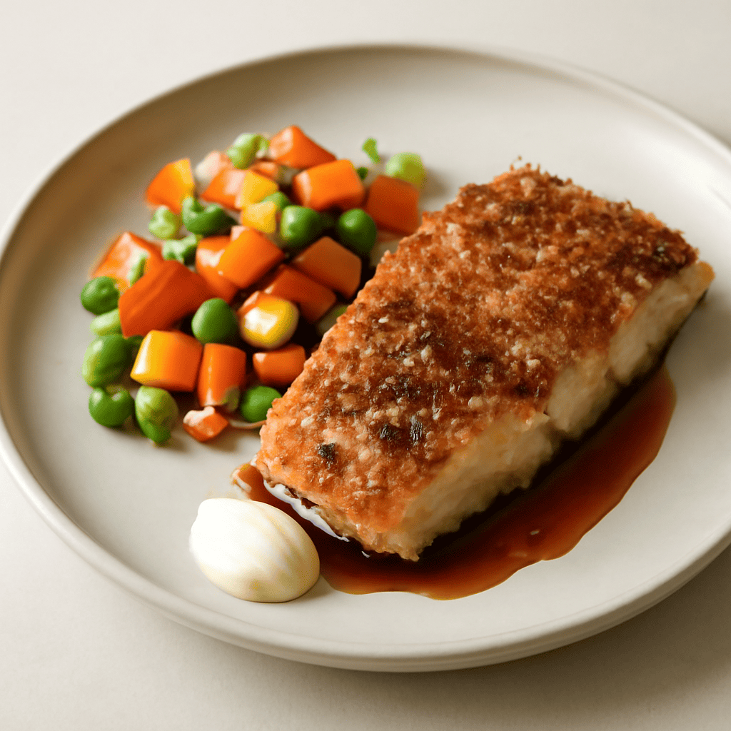 TROTA IN PANGRATTATO CON SALSA DI SOIA