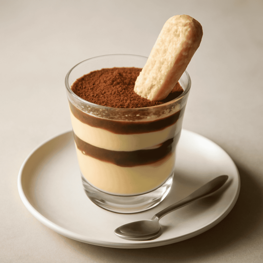 zuppa inglese nel bicchiere