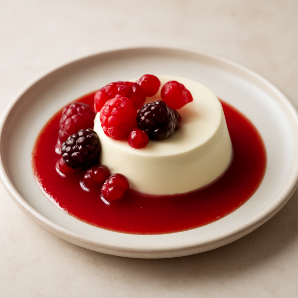 Zuppetta ai frutti rossi con bavarese al mascarpone